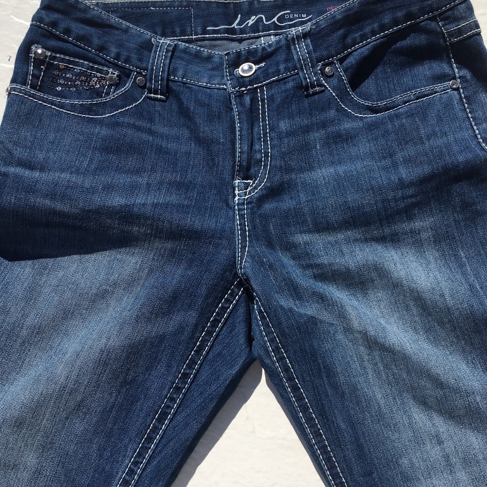 INC Denim Women's Regular Fit Bootleg Jeans - 10 - Picture 3 of 8